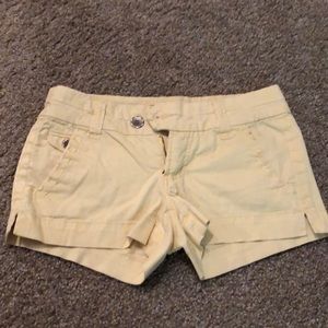 Yellow shorts